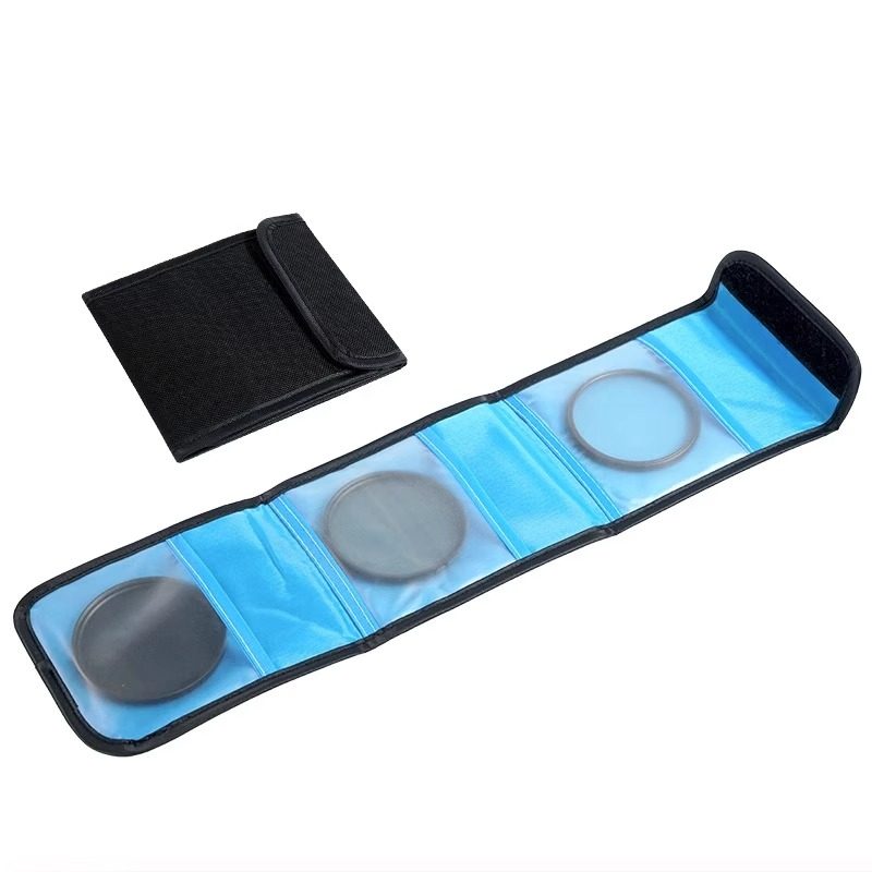 滤镜包滤镜袋防尘水防震UV CPL圆形方形滤镜布收纳整理包便捷收