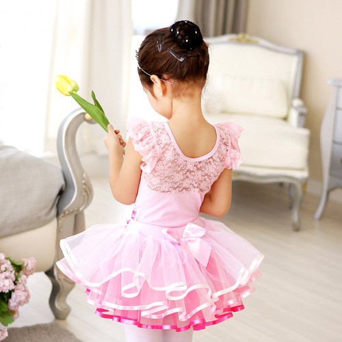 偲珂莉女童韩版舞蹈服蕾丝芭蕾裙