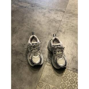 厚底老爹鞋女2026年春款韩版ins潮百搭运动休闲鞋舒适系带运动风