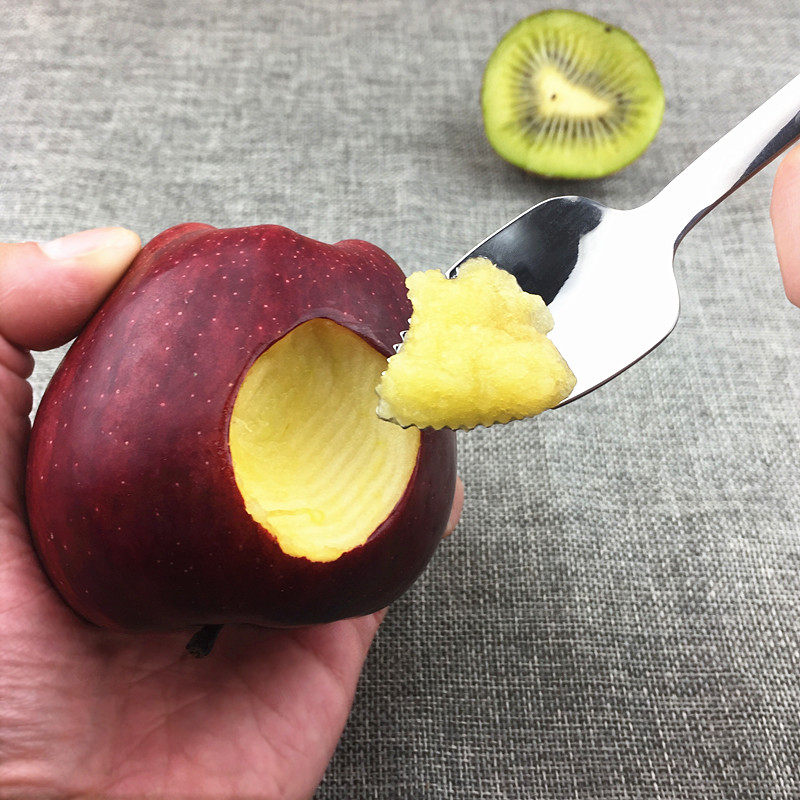 儿童宝宝餐具婴儿刮苹果泥勺子辅食挖器勺刮水果婴幼儿吃工具神器