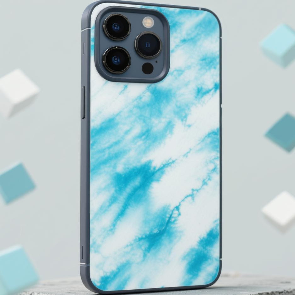 轻元笈龙井奶茶减肥定制手机壳 蓝白渐变芨 茶养元脂燃元植固元