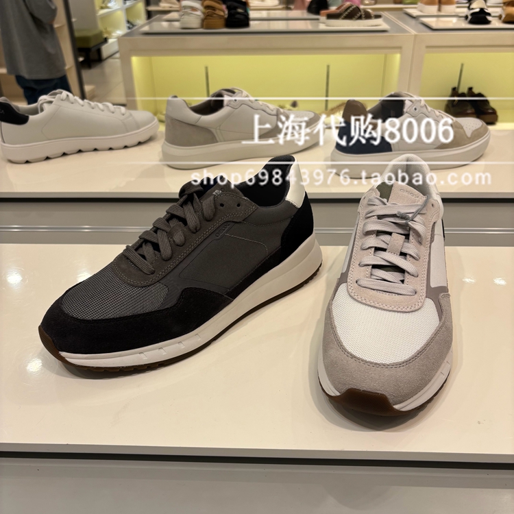 GEOX/健乐士2025春夏款男鞋网布运动休闲鞋跑步鞋男健步鞋 U55LCA