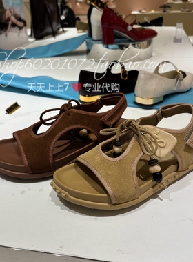 Staccato/思加图2025夏季女鞋复古休闲凉鞋厚底沙滩鞋女凉鞋H2010