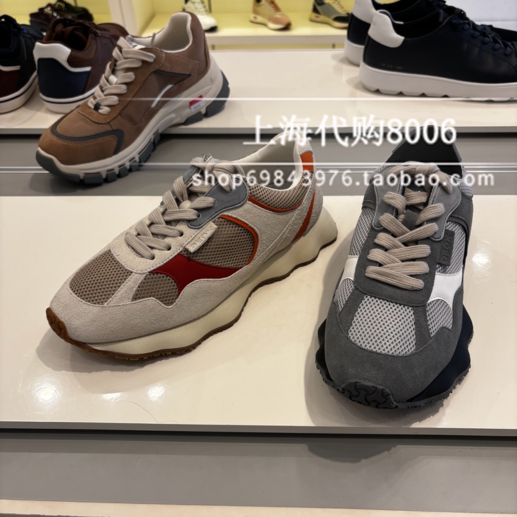 GEOX健乐士2025冬季男鞋圆头厚底运动低帮时尚休闲鞋GP340L40008