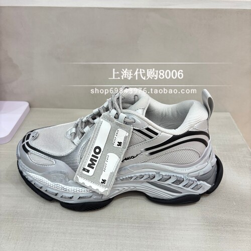 MIO米奥2026秋季女鞋专柜正品厚底增高老爹鞋休闲单鞋 M264580125