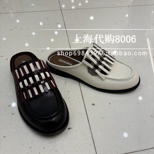 迪桑娜2025春季女鞋包头拖鞋外穿厚底勃肯鞋穆勒鞋 169760 169770