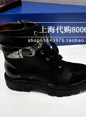 Dissona迪桑娜2025冬季女靴英伦厚底马丁靴中靴时装靴短靴 359460