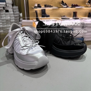 JoyPeace/真美诗2025春季女鞋蝴蝶结休闲运动鞋厚底老爹鞋女25256