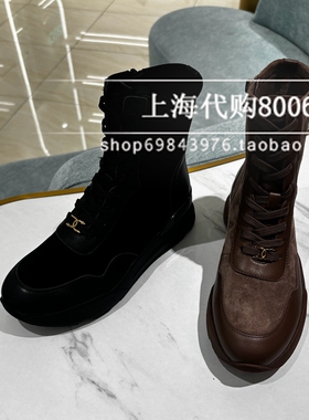 tigrisso/蹀愫2025冬季女靴厚底增高马丁靴运动靴短靴TA65721-51