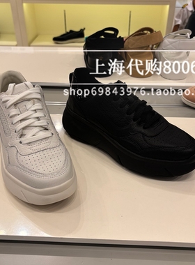 GEOX健乐士2025春季女鞋运动休闲简约系带老爹鞋小白鞋单鞋D45NHB