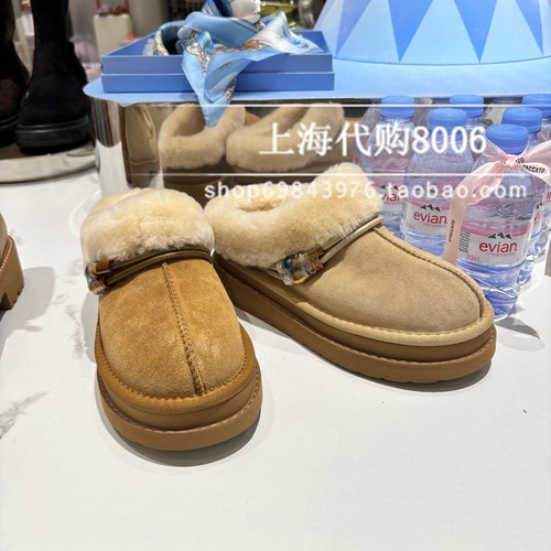 Staccato/思加图2025冬季女靴雪宝雪地靴厚底保暖靴增高短靴EIY08