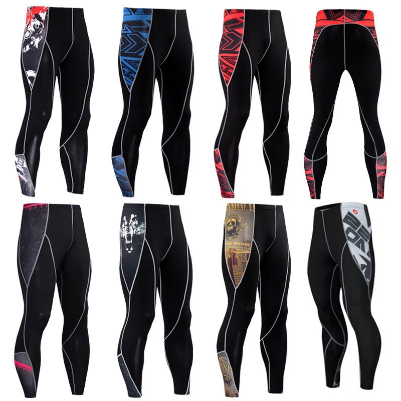 运动紧身裤男训练速干弹力长裤篮球跑步足球压缩裤田径健身打底裤