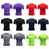 速干衣短袖 篮球打底压缩透气衣 男紧身T恤运动训练服上衣高弹跑步