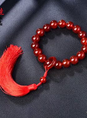 女红玛瑙民族风手持念珠