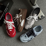 1613-2896-P70复古拼色赛车鞋男女运动休闲轻便软底百搭板鞋2026，男鞋休闲鞋，星座1613-1