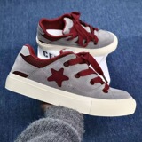 1613-2910-P70休闲板鞋男拼色星星图案青年学生鞋春秋百搭运动鞋，男鞋休闲鞋，星座1613-1