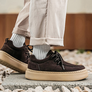 1613-2895-P60复古风男士时尚鞋厚底板鞋百搭休闲运动鞋潮鞋2026，男鞋休闲鞋，星座1613-1