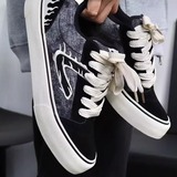 1613-2882-P68小众黑粉色拼色板鞋男休闲面包鞋百搭潮鞋耐磨2026，男鞋休闲鞋，星座1613-1