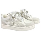 1613-2904-P70美式风厚底板鞋男蓝白拼色休闲运动鞋耐磨小众潮鞋，男鞋休闲鞋，星座1613-1