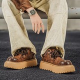 1613-2894-P65休闲厚底工装鞋男低帮马丁靴青年运动耐磨大头鞋新，男装工装外套，星座1613-1