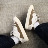 1613-2865-P68格纹厚底面包鞋2025新款百搭休闲板鞋学生潮流鞋子，男鞋休闲鞋，星座1613-1