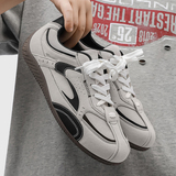 1613-2896-P70复古拼色赛车鞋男女运动休闲轻便软底百搭板鞋2026，男鞋休闲鞋，星座1613-1