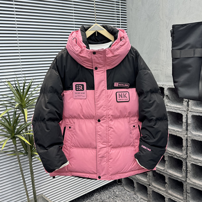 情侣款冲锋衣韩版休闲工装冬季保暖外套宽松百搭潮流加厚青年棉衣