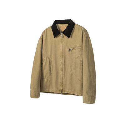 DiffWave美式复古巴恩风翻领休闲宽松夹克男Barnfit底特律外套