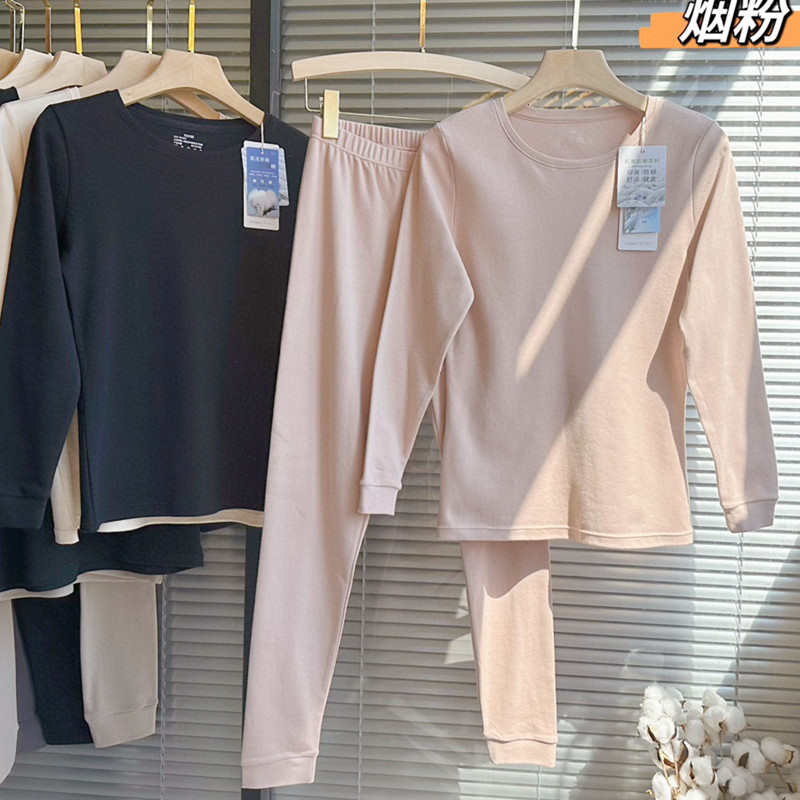 长袖女士简约纯棉抗菌100%棉