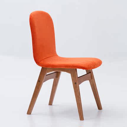 简域餐椅实木现代家用靠背椅北欧简约椅子休闲书桌椅甜品店咖啡椅