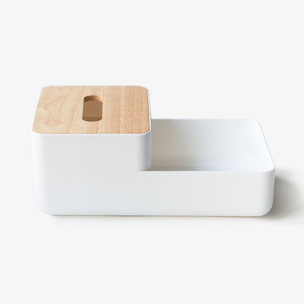 简域家居纸抽盒创意纸巾盒餐巾抽纸盒多功能塑料家用收纳盒子