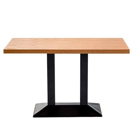 简域铁艺餐桌小户型时尚复古做旧方形桌子简约现代休闲咖啡桌茶几