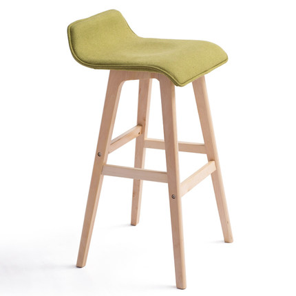 简域曲木吧台椅子创意酒吧椅欧式吧台凳吧椅简约复古吧凳高脚凳子