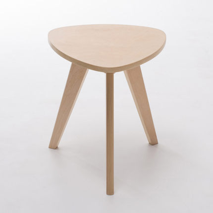 简域实木茶几圆形小桌子简约沙发边几客厅角几卧室小圆桌北欧边桌