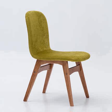 简域餐椅实木现代家用靠背椅北欧简约椅子休闲书桌椅甜品店咖啡椅