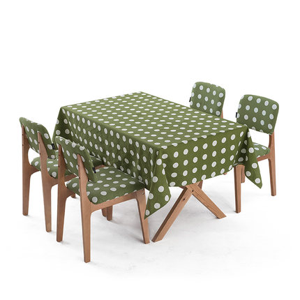 简域 布艺餐桌布 台布圆桌方桌茶几桌布时尚田园布艺棉麻桌垫子