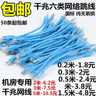 成品网线7类万兆6类8八纯无氧铜千兆网络跳线六类0.2 0.3 0.5米10