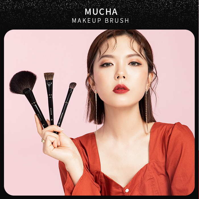 穆夏化妆套刷三支装化妆师专用刷