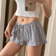 BM风格 热裤 子低腰短裤 外穿抽绳松紧腰居家休闲裤 女2026夏季 美式
