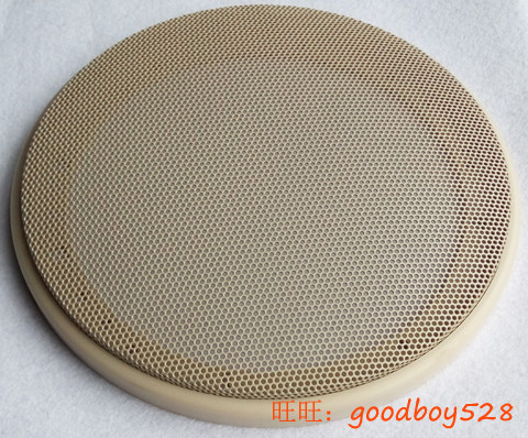 常规6.5寸汽车喇叭网罩汽车音响改装网罩扬声器网罩 米黄色