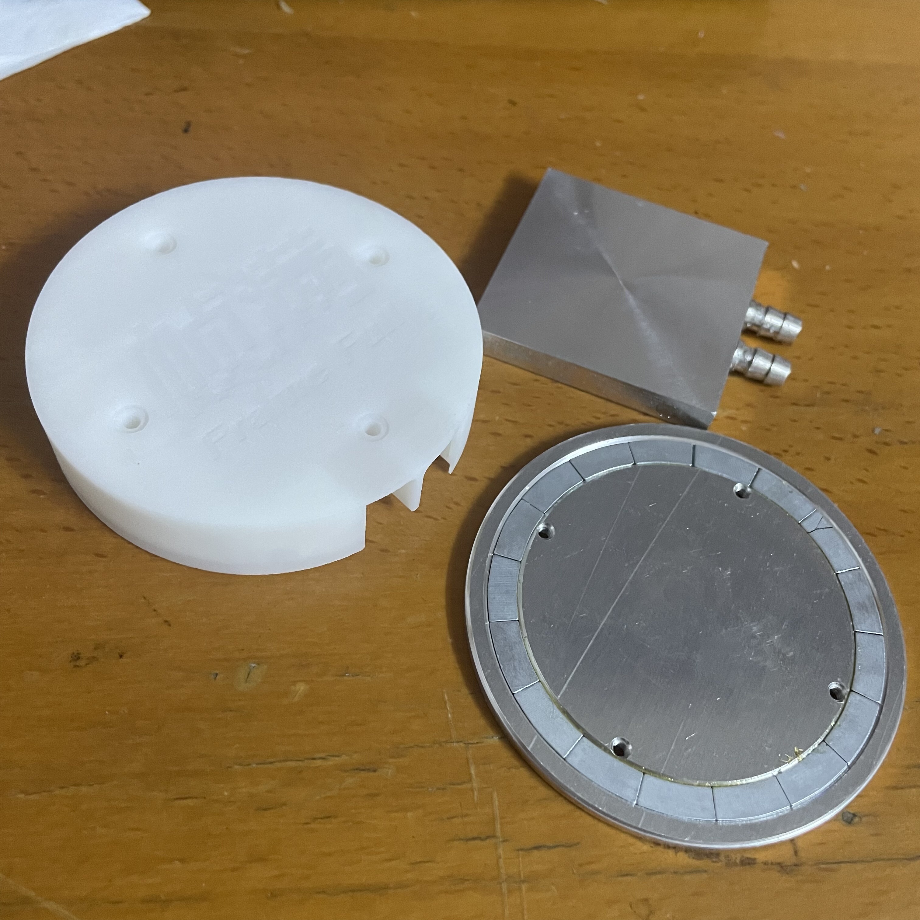 DIY专用制冷头配件铝合金磁吸面板3D外壳铝合金水冷头温度开关