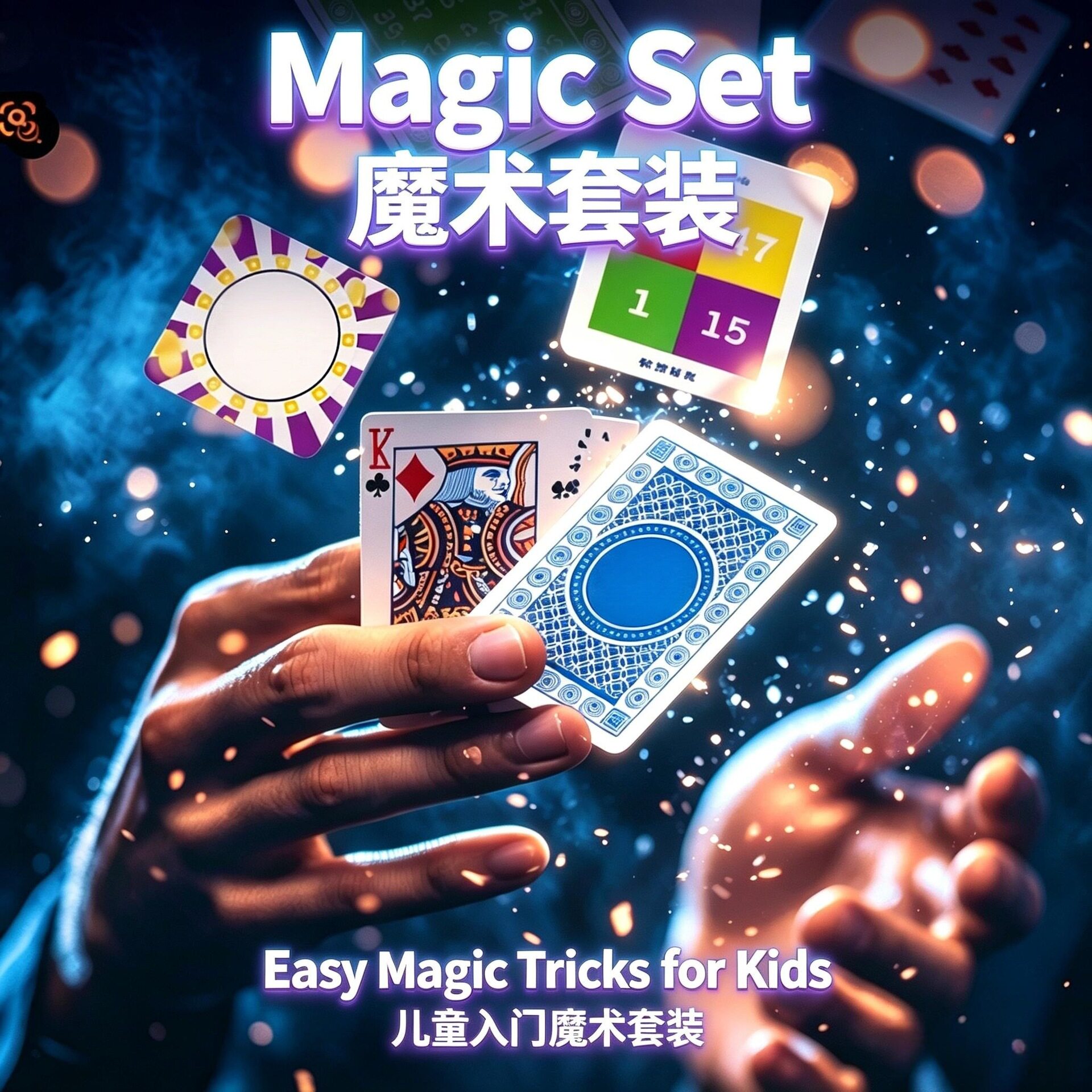 儿童益智近景百变魔术礼盒12件