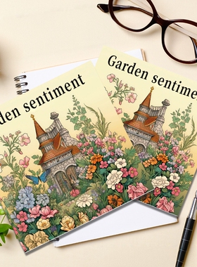 Garden Sentiment Coloring Book花园情怀解压加厚儿童涂色本描摹