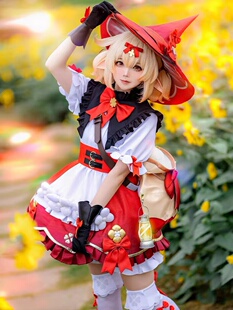 原神cos服可莉小魔女 琪花星烛 可爱万圣节cosplay女装 出租