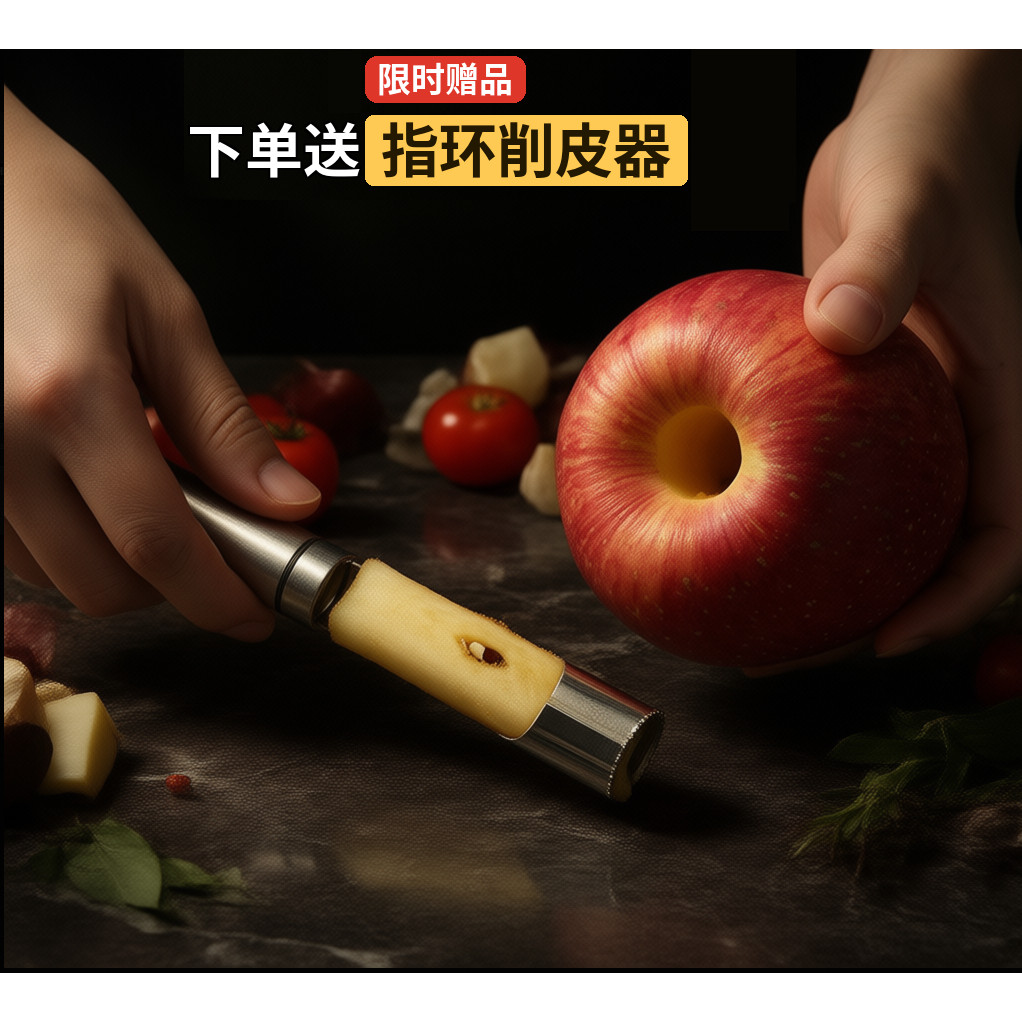 【买就送削皮刀】304苹果去核器