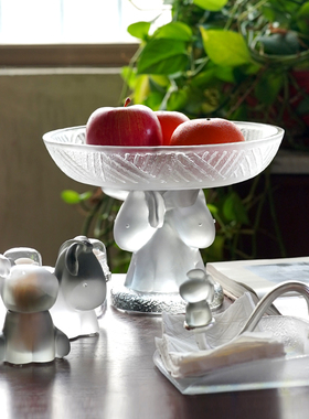 珍悦琉璃趴耳驴牙签盒果盘纸巾盒