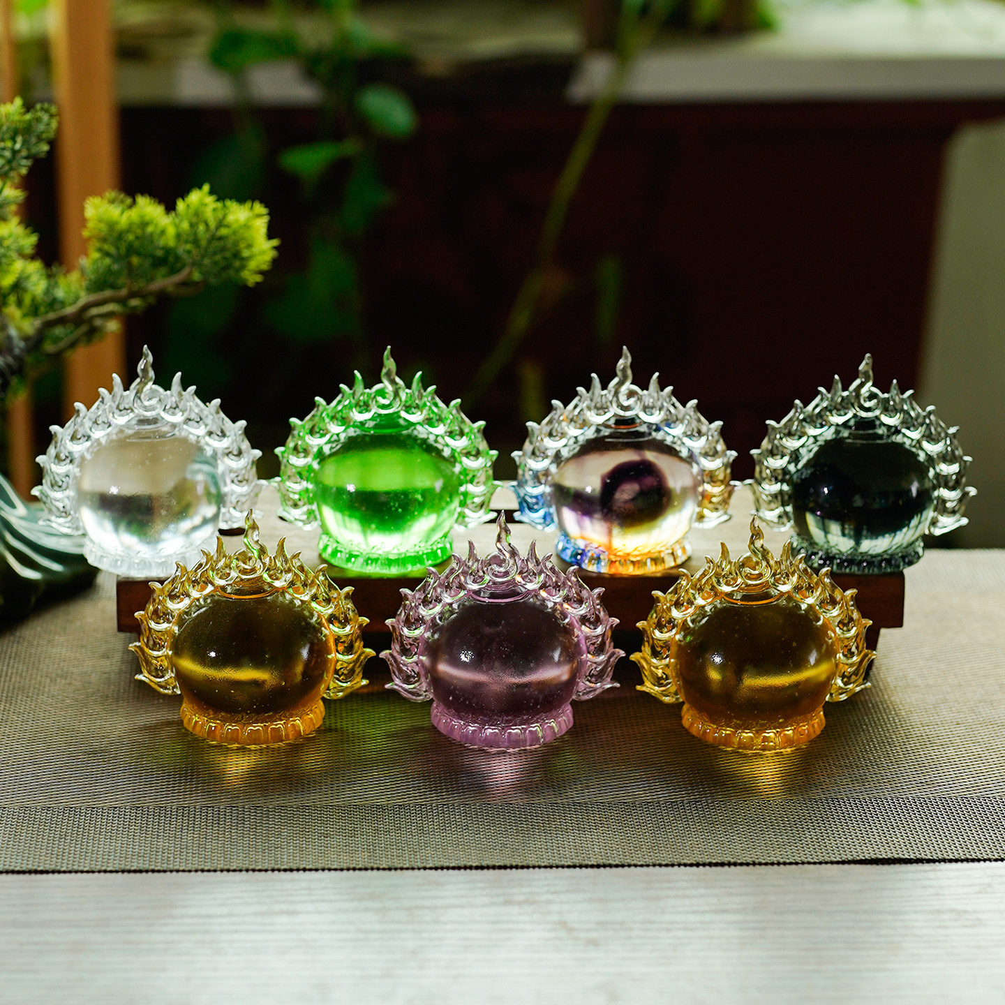 琉璃摩尼宝珠家用客厅桌面装饰摆件佛前供奉摆放乔迁开业日常送礼,家居饰品,装饰摆件,淘宝优惠券,粉丝福利购,淘宝优惠卷