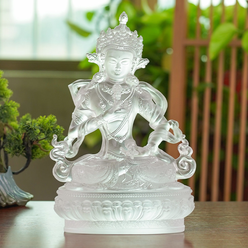 古法琉璃金刚萨埵佛像寺庙家用客厅桌面供奉摆件中式开业长辈送礼,家居饰品,桌面摆件,淘宝优惠券,粉丝福利购,淘宝优惠卷