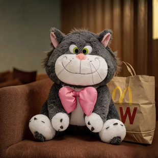 路西法猫咪玩偶睡觉抱枕超大可爱娃娃副驾驶公仔毛绒玩具生日礼物