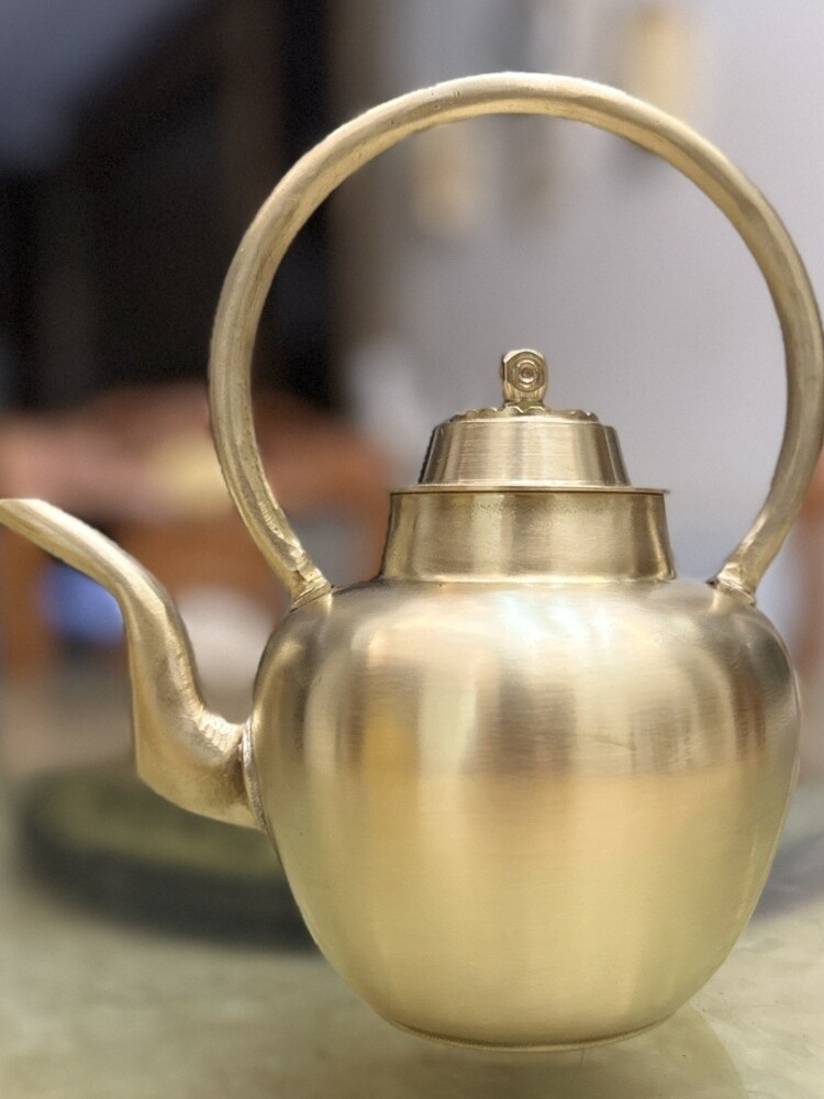 烫酒壶 手工纯铜酒壶 仿古老工艺 结婚家用 加厚热酒具一斤装包邮